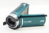 良品  JVC ケンウッド Everio GZ-E117 デジタルビデオカメラ グリーン ポーチ付 250704ab