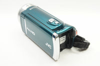 良品  JVC ケンウッド Everio GZ-E117 デジタルビデオカメラ グリーン ポーチ付 250704ab