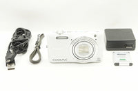 美品 Nikon ニコン COOLPIX S6600 コンパクトデジタルカメラ ホワイト 240720p