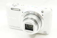 美品 Nikon ニコン COOLPIX S6600 コンパクトデジタルカメラ ホワイト 240720p