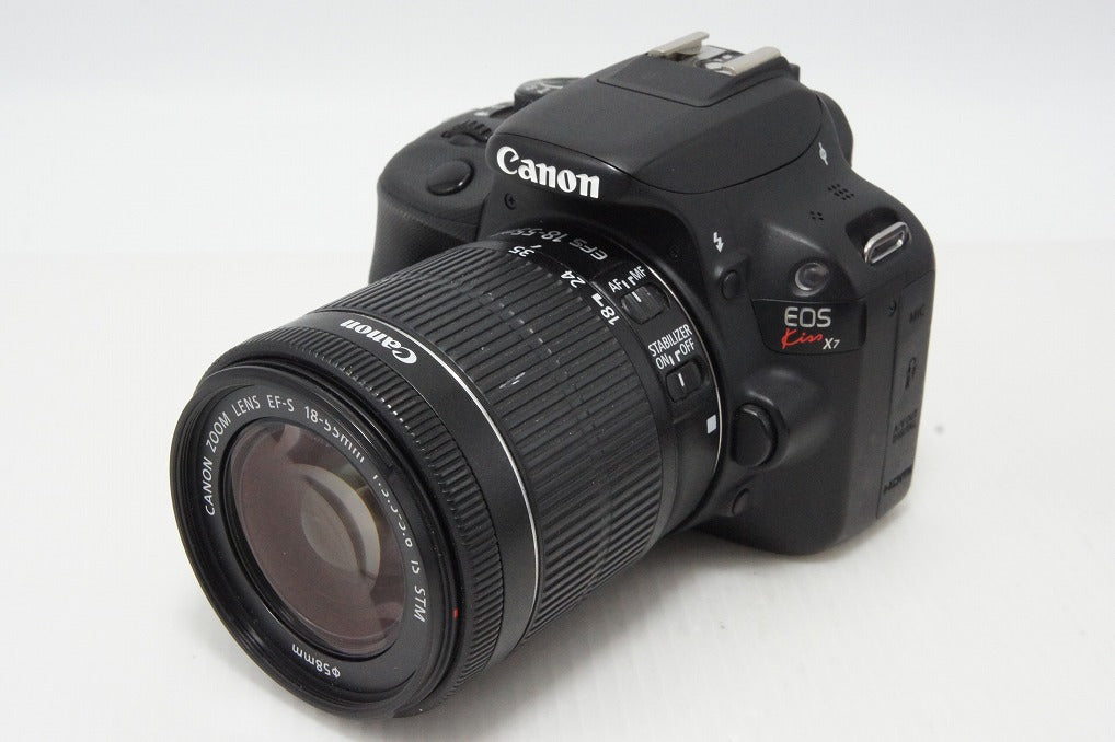 良品 Canon キヤノン EOS Kiss X7 + EF-S 18-55 IS STM レンズキット デジタル一眼レフカメラ 260416d