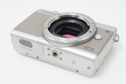 良品 Canon キヤノン EOS M100 ボディ + EF-M 15-45mm IS STM レンズキット ミラーレス一眼カメラ グレー 260616d