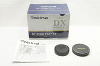 良品 Tokina トキナー AT-X 107 DX FISHEYE 10-17mm F3.5-4.5 Nikon Fマウント APS-C 元箱付 231219g
