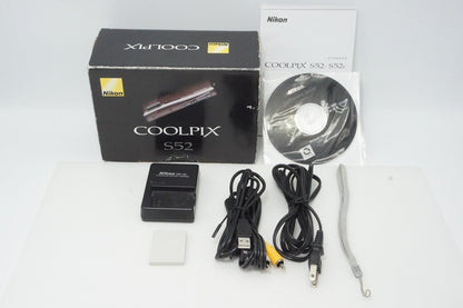美品 Nikon ニコン COOLPIX S52 コンパクトデジタルカメラ コーラルピンク 元箱付 260414j