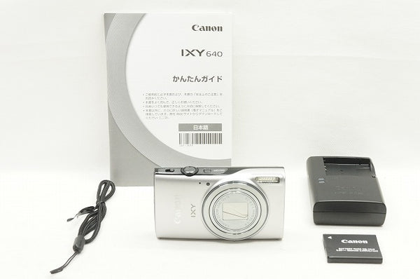 美品 Canon キヤノン IXY 640 コンパクトデジタルカメラ シルバー 240420j