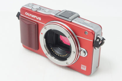 OLYMPUS オリンパス PEN Mini E-PM2 ボディ ミラーレス一眼カメラ レッド 元箱付 261005s