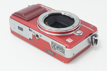 OLYMPUS オリンパス PEN Mini E-PM2 ボディ ミラーレス一眼カメラ レッド 元箱付 261005s