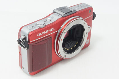 OLYMPUS オリンパス PEN Mini E-PM2 ボディ ミラーレス一眼カメラ レッド 元箱付 261005s