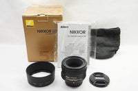 良品 Nikon ニコン AF-S NIKKOR 50mm F1.8G フルサイズ 単焦点レンズ 元箱付 240923q