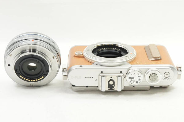 OLYMPUS PEN ミラーレスカメラ E-PL8 14-42mm ジャンク品 OLYMPUS PEN E-PL8 14-42mm EZレンズキット ホワイト シャッター