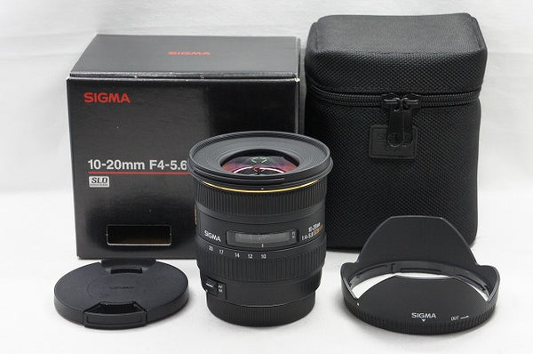 美品 SIGMA シグマ AF 10-20mm F4-5.6 EX DC HSM Canon キヤノン EF-Sマウント APS-C 元箱付 240420n
