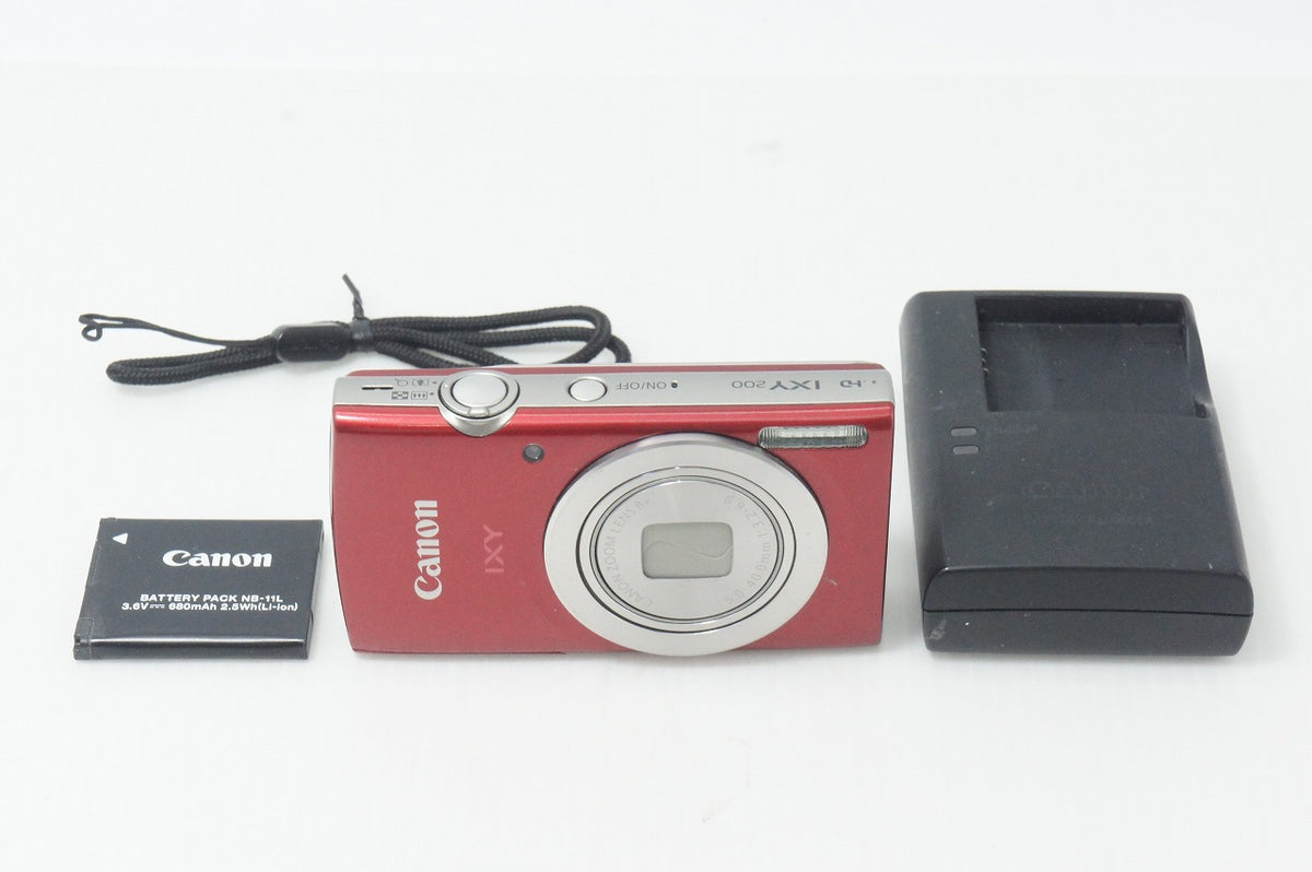 Canon キヤノン IXY 200 コンパクトデジタルカメラ レッド 261009c