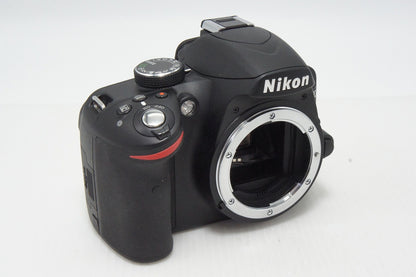Excellent Condition Nikon D3200 Body Digital SLR Camera Black 260418w