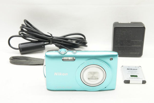 良品 Nikon ニコン COOLPIX S3300 コンパクトデジタルカメラ ミントグリーン 241003b