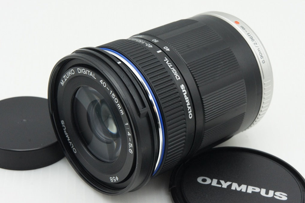 良品 OLYMPUS オリンパス M.ZUIKO DIGITAL ED 40-150mm F4-5.6 マイクロフォーサーズ ブラック ズームレンズ 260107ab