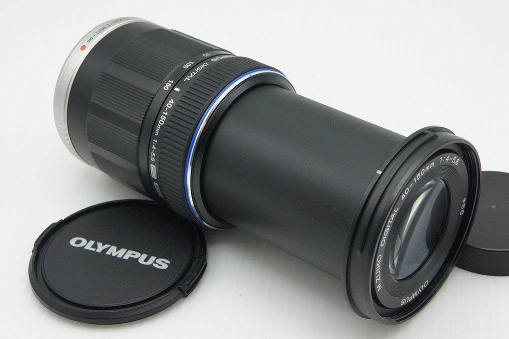 良品 OLYMPUS オリンパス M.ZUIKO DIGITAL ED 40-150mm F4-5.6 マイクロフォーサーズ ブラック ズームレンズ 260107ab