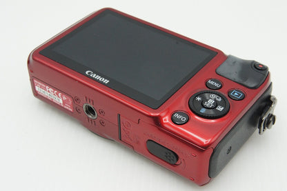 美品 Canon キヤノン EOS M ボディ ミラーレス一眼カメラ レッド スピードライト 90EX付 260107af