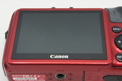 美品 Canon キヤノン EOS M ボディ ミラーレス一眼カメラ レッド スピードライト 90EX付 260107af