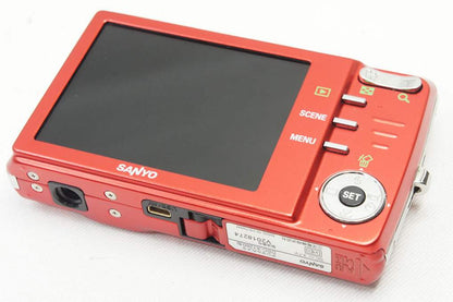 SANYO サンヨー DSC-X1260 コンパクトデジタルカメラ レッド 元箱付 250704d