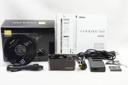 Nikon ニコン COOLPIX S60 コンパクトデジタルカメラ パブリッシュブラック 元箱付 250707b