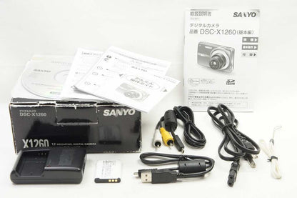 SANYO サンヨー DSC-X1260 コンパクトデジタルカメラ レッド 元箱付 250704d