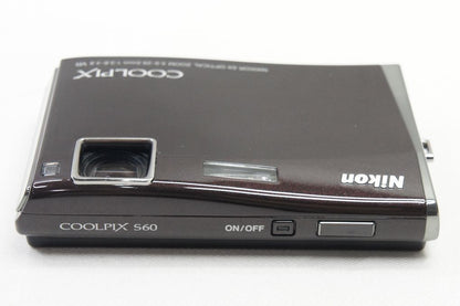 Nikon ニコン COOLPIX S60 コンパクトデジタルカメラ パブリッシュブラック 元箱付 250707b