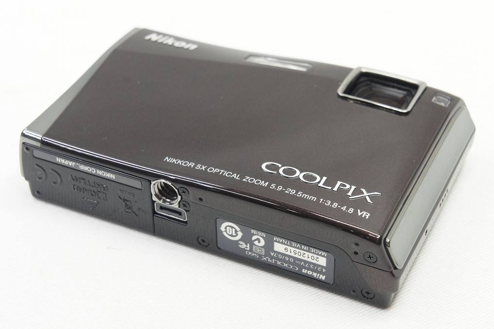Nikon ニコン COOLPIX S60 コンパクトデジタルカメラ パブリッシュブラック 元箱付 250707b