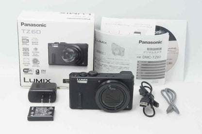 Panasonic パナソニック LUMIX DMC-TZ60 コンパクトデジタルカメラ ブラック 元箱付 261009f