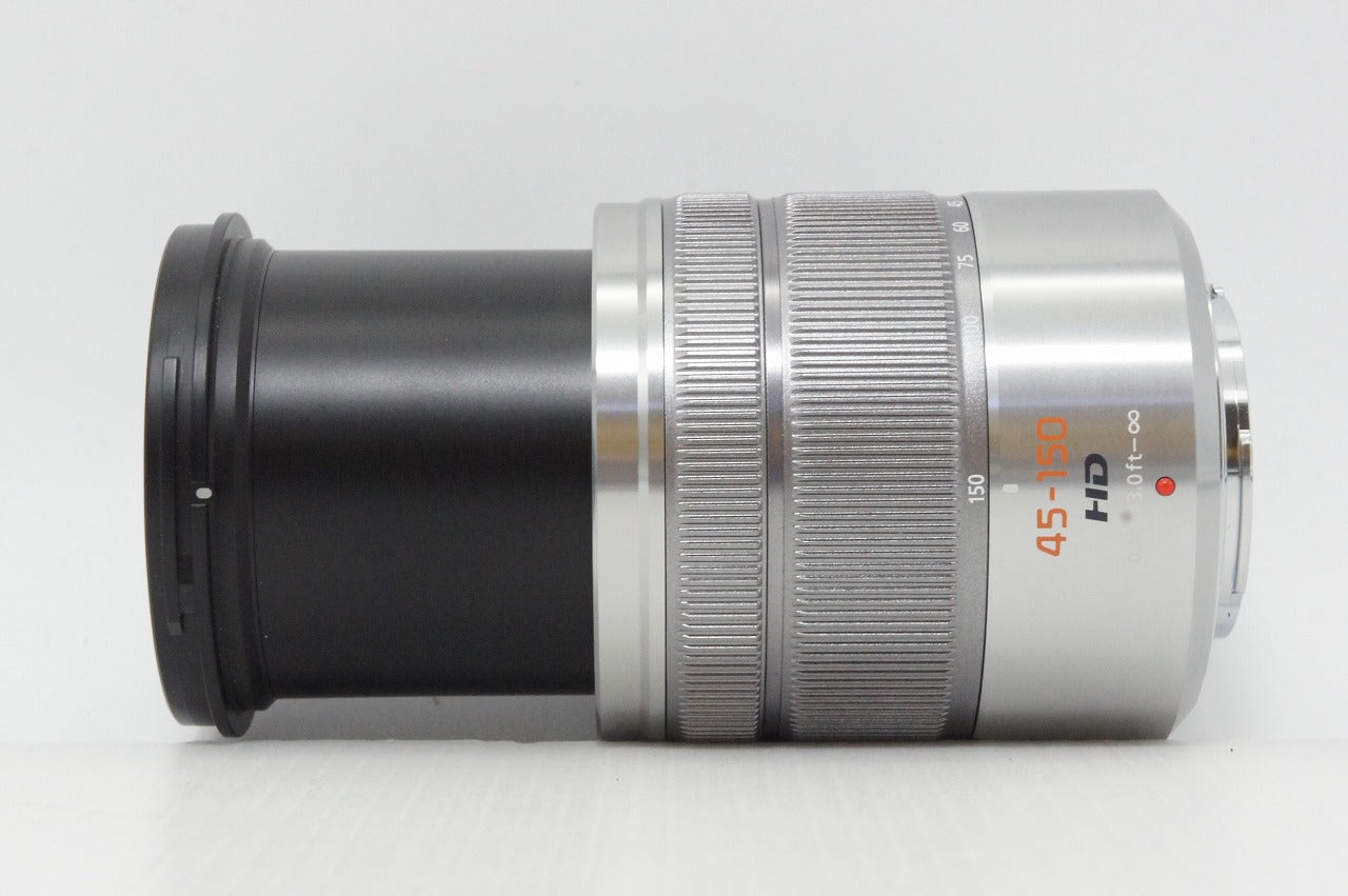 美品 Panasonic LUMIX G VARIO 45-150mm F4.0-5.6 ASPH. MEGA O.I.S. H-FS45150-S マイクロフォーサーズ 260416af