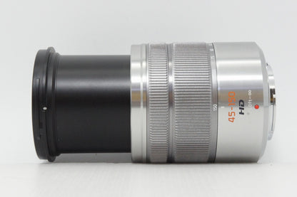 美品 Panasonic LUMIX G VARIO 45-150mm F4.0-5.6 ASPH. MEGA O.I.S. H-FS45150-S マイクロフォーサーズ 260416af