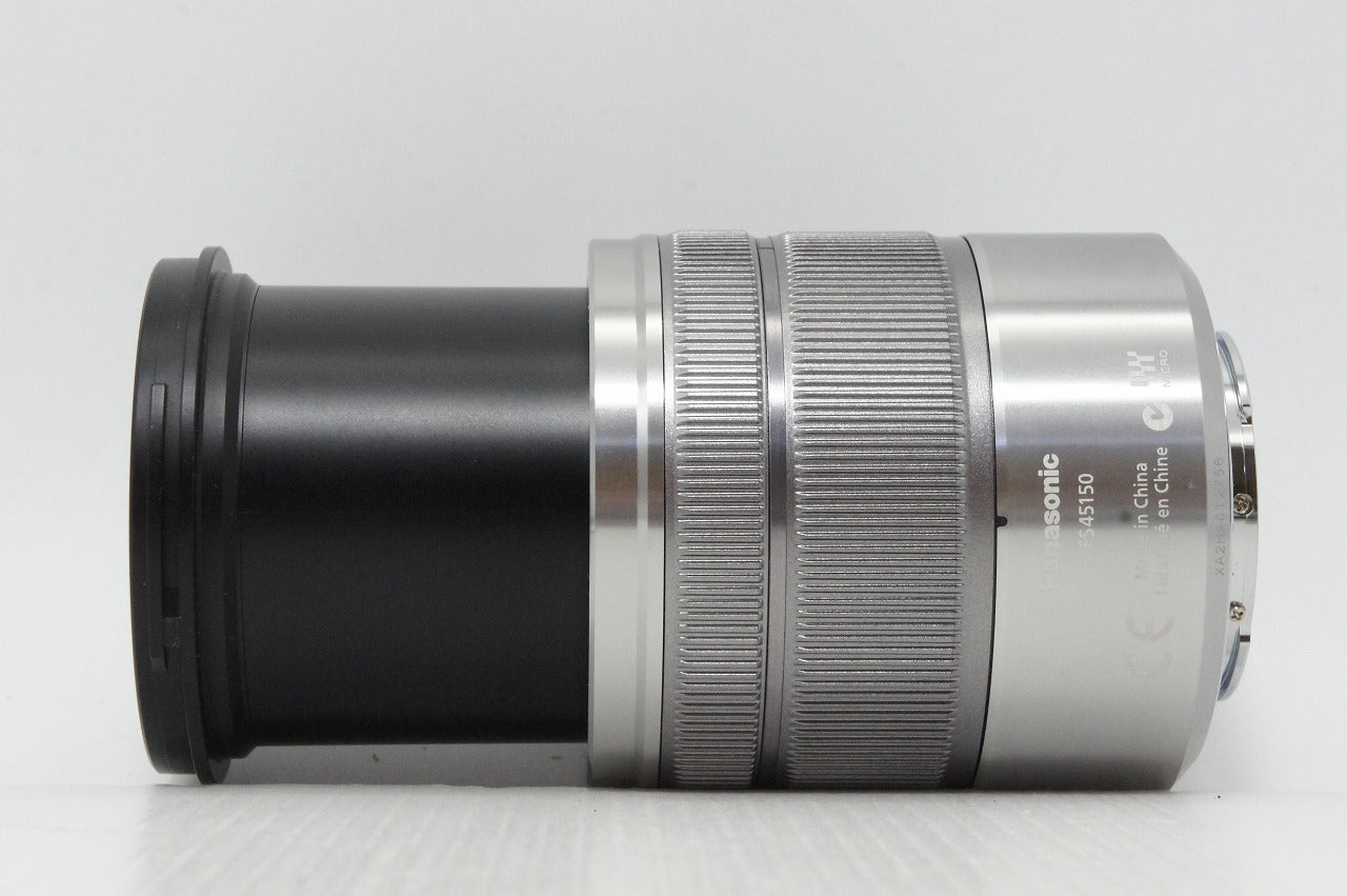美品 Panasonic LUMIX G VARIO 45-150mm F4.0-5.6 ASPH. MEGA O.I.S. H-FS45150-S マイクロフォーサーズ 260416af