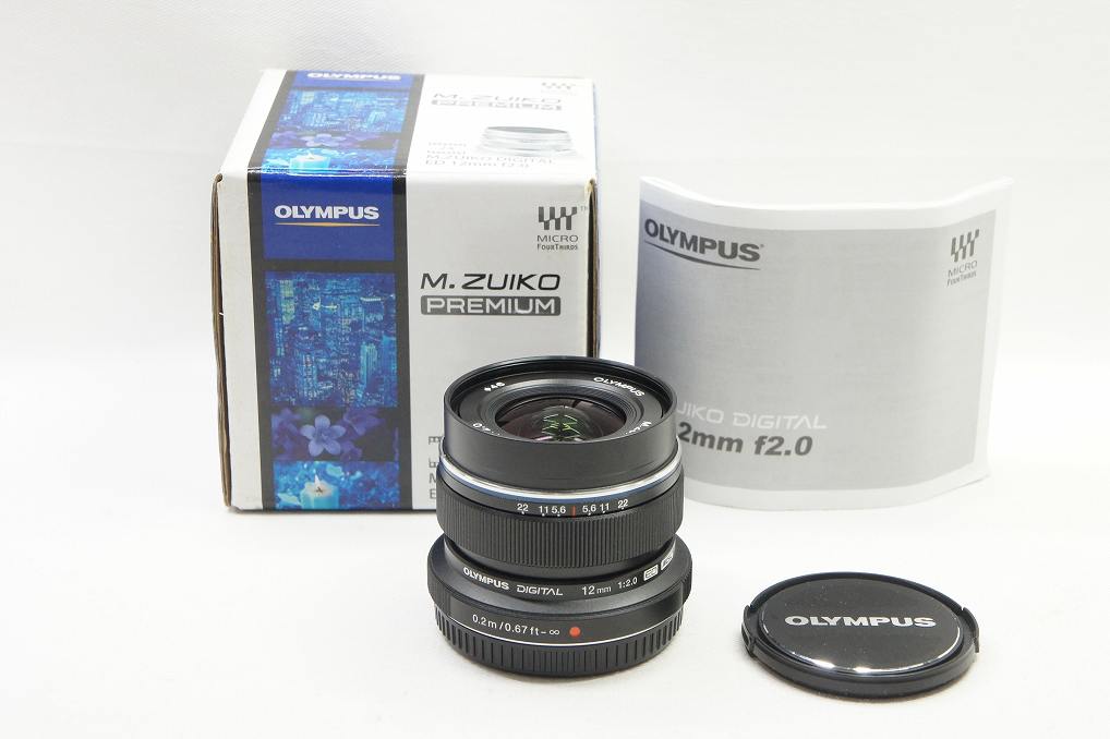 美品 OLYMPUS M.ZUIKO DIGITAL ED 12mm F2.0 マイクロフォー