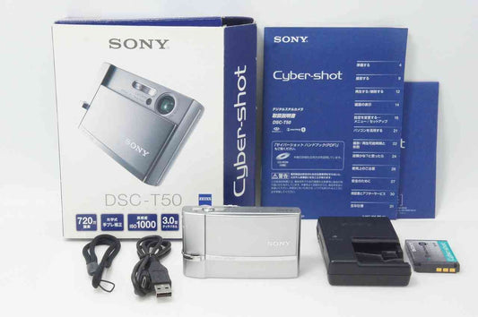 SONY ソニー DSC-T50 コンパクトデジタルカメラ シルバー 元箱付 261014r