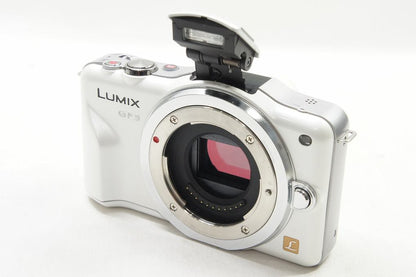 美品 Panasonic パナソニック LUMIX DMC-GF3 ボディ ミラーレス一眼カメラ ホワイト 元箱付 250420e