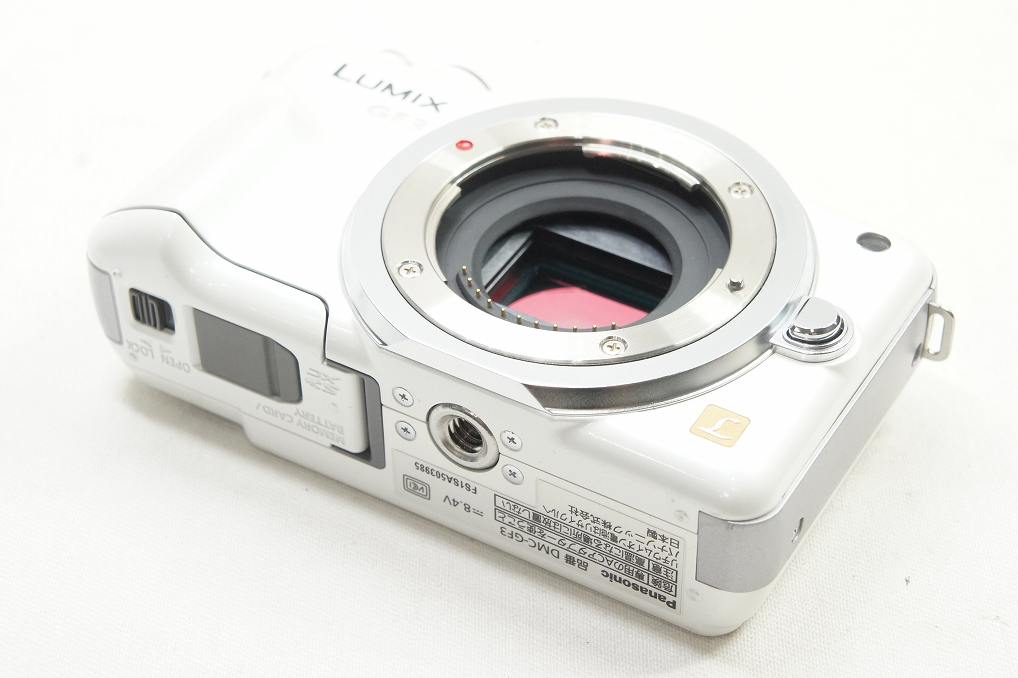 美品 Panasonic パナソニック LUMIX DMC-GF3 ボディ ミラーレス一眼カメラ ホワイト 元箱付 250420e