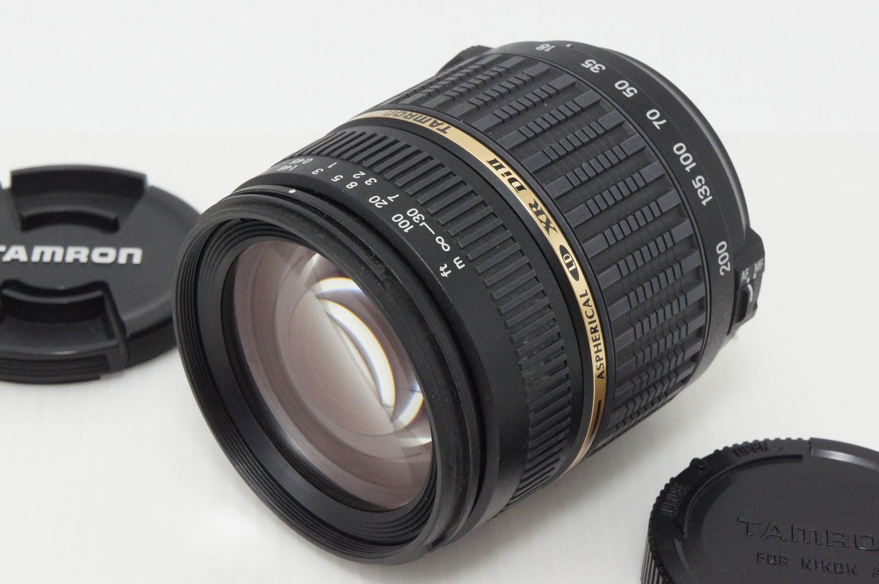 美品 TAMRON タムロン AF 18-200mm F3.5-6.3 XR Di II LD Aspherical IF MACRO A14 Nikon Fマウント フード付 260417g