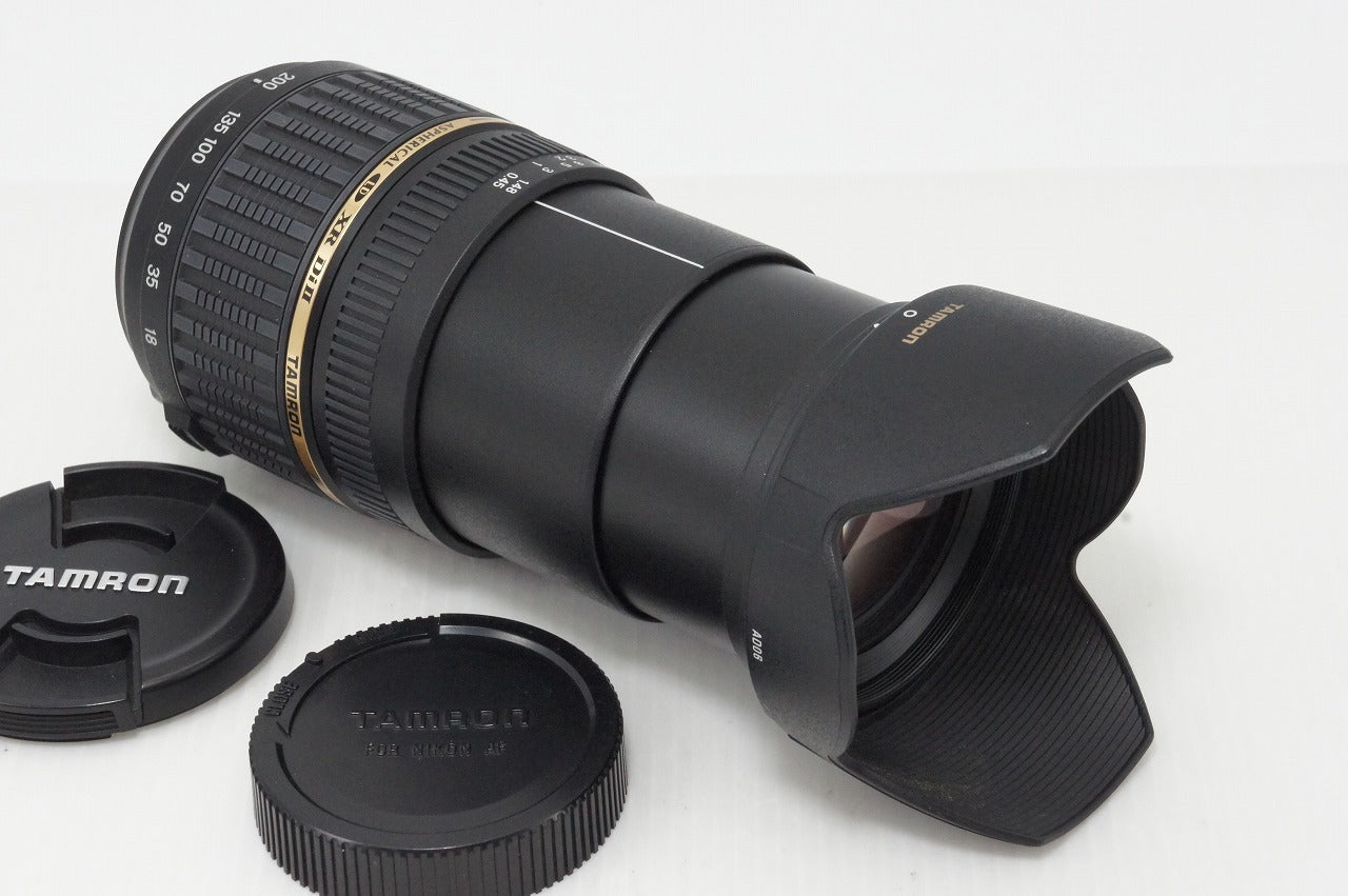 美品 TAMRON タムロン AF 18-200mm F3.5-6.3 XR Di II LD Aspherical IF MACRO A14 Nikon Fマウント フード付 260417g