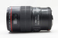 良品 Canon キヤノン EF 100mm F2.8L MACRO IS USM 単焦点レンズ フード付 250127q