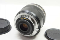 良品 Canon キヤノン EF-S 60mm F2.8 MACRO USM APS-C 単焦点レンズ フード付 241004i