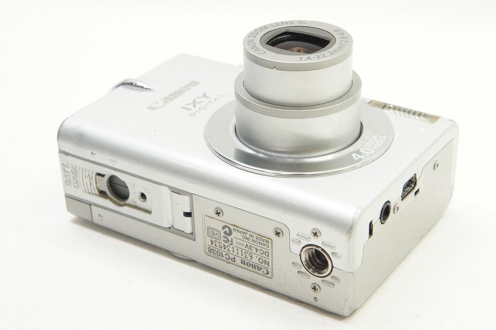 Canon キヤノン IXY DIGITAL 400 コンパクトデジタルカメラ シルバー 250703j