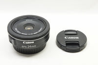 美品 Canon キヤノン EF-S 24mm F2.8 STM APS-C パンケーキ 単焦点レンズ 250426h