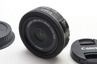美品 Canon キヤノン EF-S 24mm F2.8 STM APS-C パンケーキ 単焦点レンズ 250426h