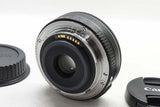 美品 Canon キヤノン EF-S 24mm F2.8 STM APS-C パンケーキ 単焦点レンズ 250426h