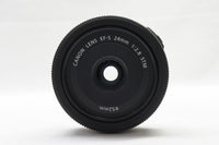 美品 Canon キヤノン EF-S 24mm F2.8 STM APS-C パンケーキ 単焦点レンズ 250426h