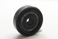 美品 Canon キヤノン EF-S 24mm F2.8 STM APS-C パンケーキ 単焦点レンズ 250426h