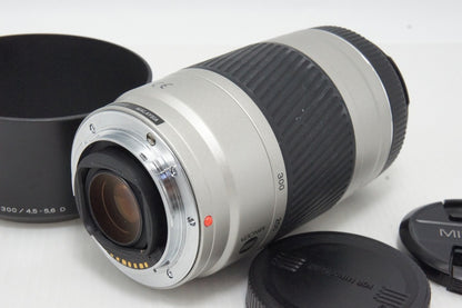MINOLTA ミノルタ AF ZOOM 75-300mm F4.5-5.6D SONY ソニー αマウント ズームレンズシルバー フード付 260417q