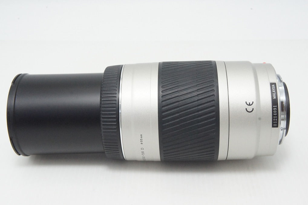 MINOLTA ミノルタ AF ZOOM 75-300mm F4.5-5.6D SONY ソニー αマウント ズームレンズシルバー フード付 260417q