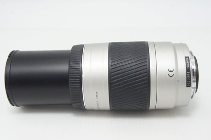 MINOLTA ミノルタ AF ZOOM 75-300mm F4.5-5.6D SONY ソニー αマウント ズームレンズシルバー フード付 260417q