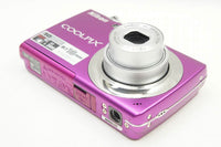 美品 Nikon ニコン COOLPIX S220 コンパクトデジタルカメラ ビビットピンク 元箱付 250710d