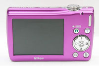 美品 Nikon ニコン COOLPIX S220 コンパクトデジタルカメラ ビビットピンク 元箱付 250710d